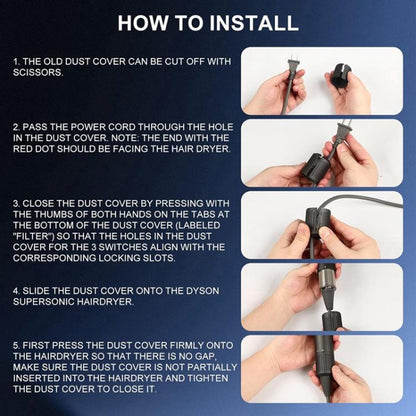 For Dyson HD01 / HD03 / HD08 / HD15 Hair Dryer Open Design Outer Filter Cover Replacement Parts, Open Outer Filter Silver, Open Outer Filter Black, Open Outer Filter Rose Red