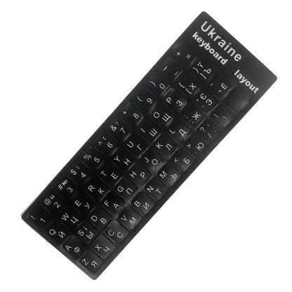 Laptop Keyboard Sticker, Ukraine, Turkish, Swedish, Polish, Farsi