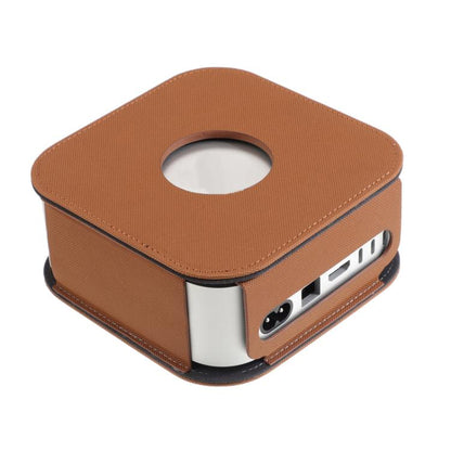 For Mac Mini M4 / M4 Pro Computer Host Dustproof Leather Case Shockproof Protective Cover