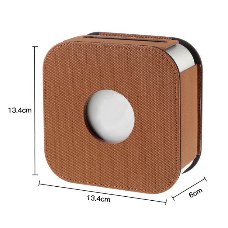 For Mac Mini M4 / M4 Pro Computer Host Dustproof Leather Case Shockproof Protective Cover