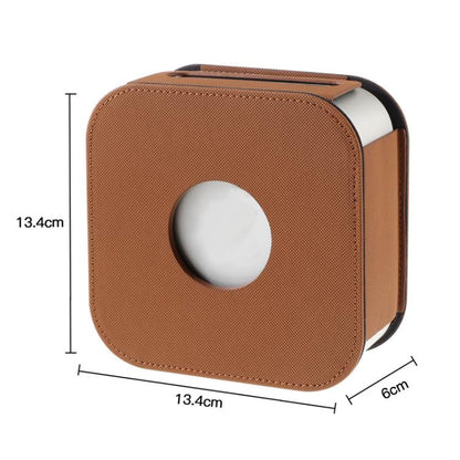 For Mac Mini M4 / M4 Pro Computer Host Dustproof Leather Case Shockproof Protective Cover