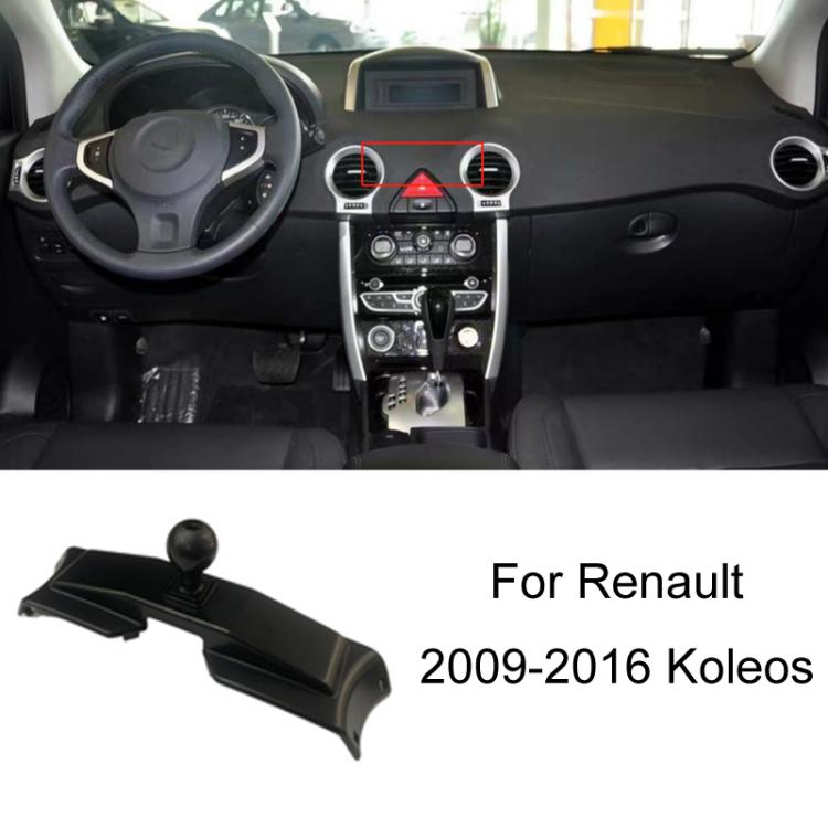 Pour support de navigation de téléphone portable spécial monté sur voiture de conduite à gauche Renault, Koleos 9-16, Koleos 15-19, Koleos 16-19