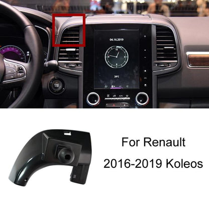 Pour support de navigation de téléphone portable spécial monté sur voiture de conduite à gauche Renault, Koleos 9-16, Koleos 15-19, Koleos 16-19