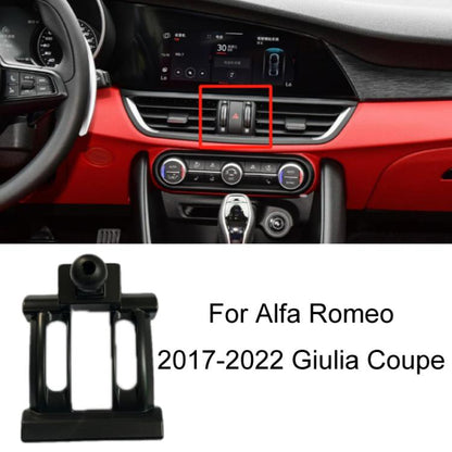 For Alfa Romeo Left Driving Car-Mounted Special Mobile Phone Navigation Bracket Base, 17-22 Stelvio SUV, 17-22 Giulia Coupe