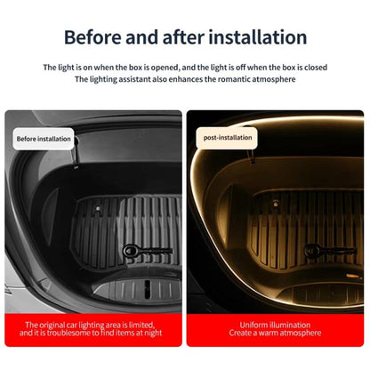 For Tesla Model 3 / Y Front Trunk Atmosphere Decorative Lights Welcome Light Bar