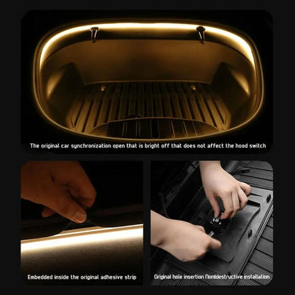 For Tesla Model 3 / Y Front Trunk Atmosphere Decorative Lights Welcome Light Bar