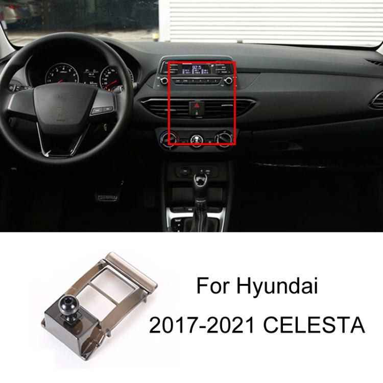 For Hyundai Left Driving Car Special Mobile Navigation Bracket Base, 04-11 Elantra, 06-13 Tussan, 08-10 CELESTA, 10-15 IX35, 10-16 Reina, 11-14 8 Generation Sonata, 11-16 CELESTA, 12-21 Elantra, 14-16 MISTRA, 15-18 Tussan, 15-19 IX25�������������������...