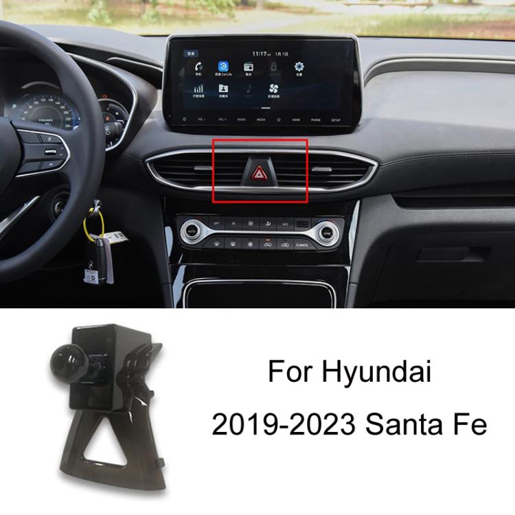 For Hyundai Left Driving Car Special Mobile Navigation Bracket Base, 04-11 Elantra, 06-13 Tussan, 08-10 CELESTA, 10-15 IX35, 10-16 Reina, 11-14 8 Generation Sonata, 11-16 CELESTA, 12-21 Elantra, 14-16 MISTRA, 15-18 Tussan, 15-19 IX25�������������������...