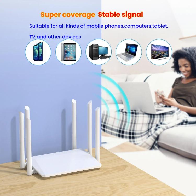 Urant Wireless Router Supports AP Broadband Dial-up With 6x5dB Antenna