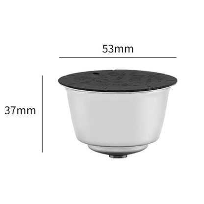 For Dolce Gusto Coffee Maker Stainless Steel Reusable Coffee Capsule Shell, Capsule+Brush And Scoop, Capsule+40mm Powder Hammer+Brush And Scoop