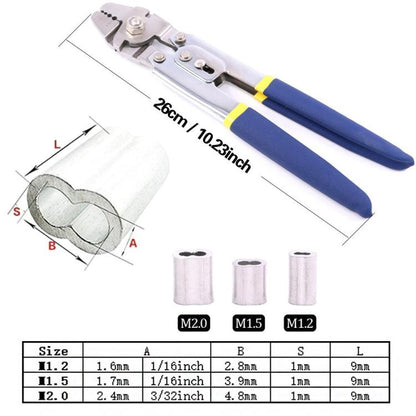 Pince à sertir pour la pêche en mer, haute précision, pour fil et corde, SJ-255, SJ-255 + 150pcs, SJ-255 +300pcs