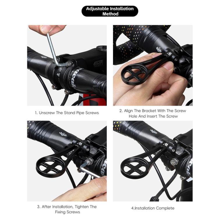WEST BIKING Rennrad-Fahrrad-Sportkamera-Halterung, einteilig 400, verstellbar hohl 401