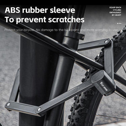 WEST BIKING Bicycle Folding Lock Anti-theft Equipment For Cycling