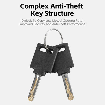 WEST BIKING Bicycle Motorcycle Anti-theft Double-opening U-shaped Mortise Lock