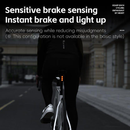 WEST BIKING Bicycle Night Riding Long Endurance Warning Brake Taillight, Round Light Basic, Square Light Basic, Round Light Smart, Square Light Smart