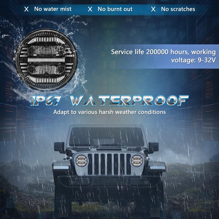 7-inch Round Refraction LED Round Headlight For Wrangler