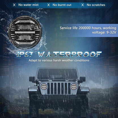 7-inch Round Refraction LED Round Headlight For Wrangler