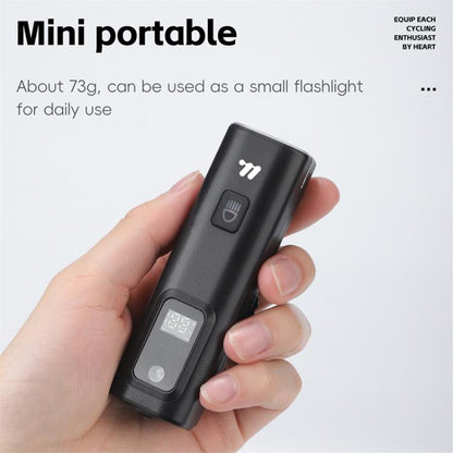 WEST BIKING Bicycle Waterproof TYPE-C Rechargeable High-Brightness Headlight, Regular, Digital Battery Display