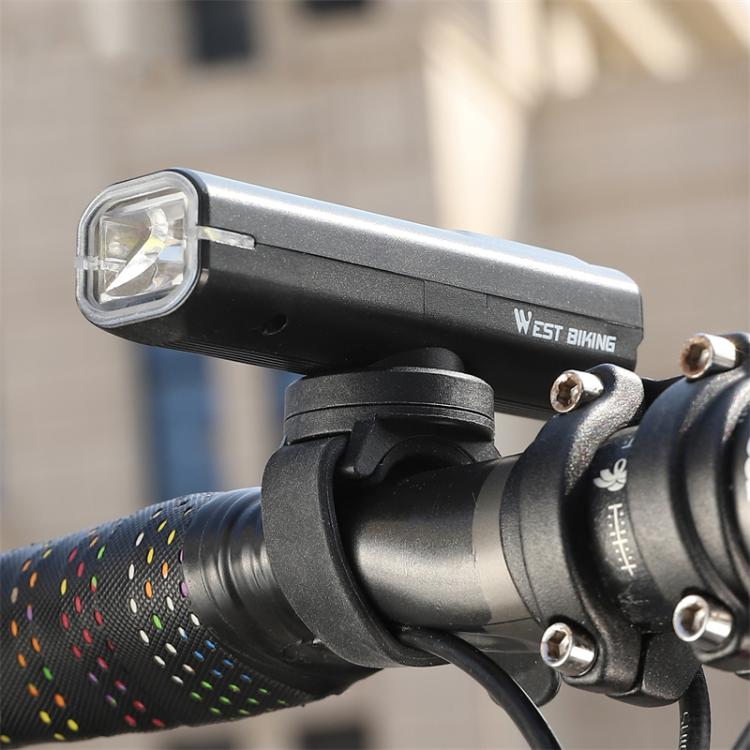WEST BIKING Bicycle Waterproof TYPE-C Rechargeable High-Brightness Headlight, Regular, Digital Battery Display