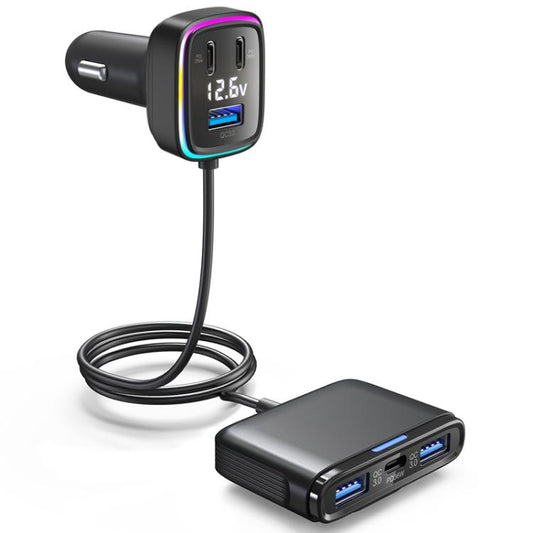Chargeur de voiture rapide, éclairage ambiant coloré à sortie puissante, GE01
