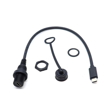 0.3m Male To Female Extension Cable Car Waterproof Wire, Type-C 2.0, Type-C 3.0, Type-C 3.1