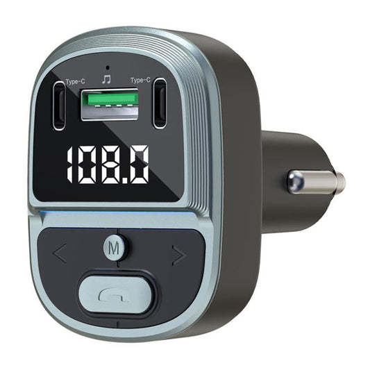 Chargeur Rapide pour Voiture avec Affichage Numérique de la Tension et Lecteur MP3 Bluetooth, GZ07