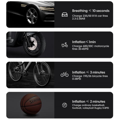 Pompe à air électrique intelligente portable à affichage numérique pour pneus de voiture