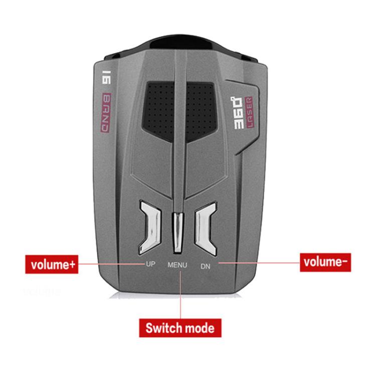 Car Mobile Radar Speed Detector Car Electronic Dog, Support English / Russian, V9