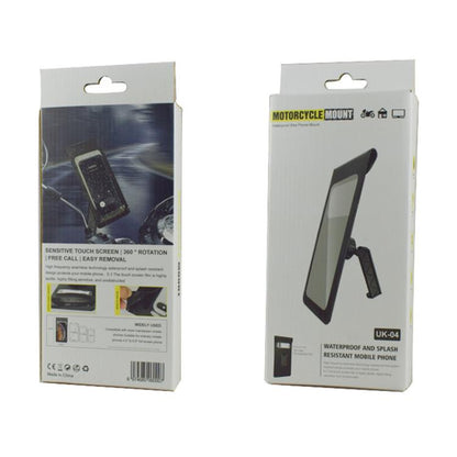 Support de montage pour sac de téléphone étanche pour vélo Rotation à 360 degrés Support de téléphone portable pour moto, modèle de guidon, modèle de rétroviseur