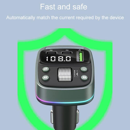 Car Voltage Display Fast Charger Subwoofer MP3 Bluetooth Player, GZ08
