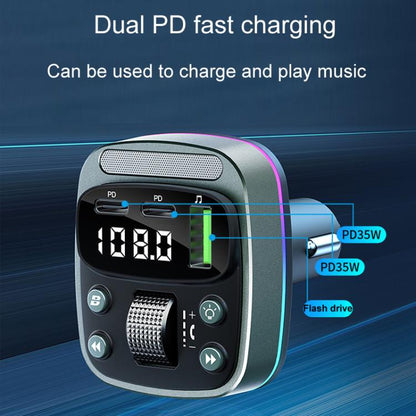 Car Voltage Display Fast Charger Subwoofer MP3 Bluetooth Player, GZ08