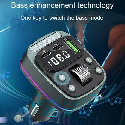Car Voltage Display Fast Charger Subwoofer MP3 Bluetooth Player, GZ08