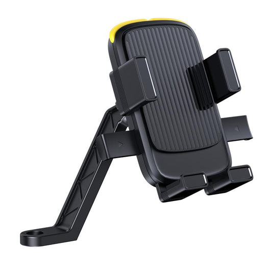 Support de téléphone pour vélo et moto avec sangle en silicone cachée, pour guidon et rétroviseur