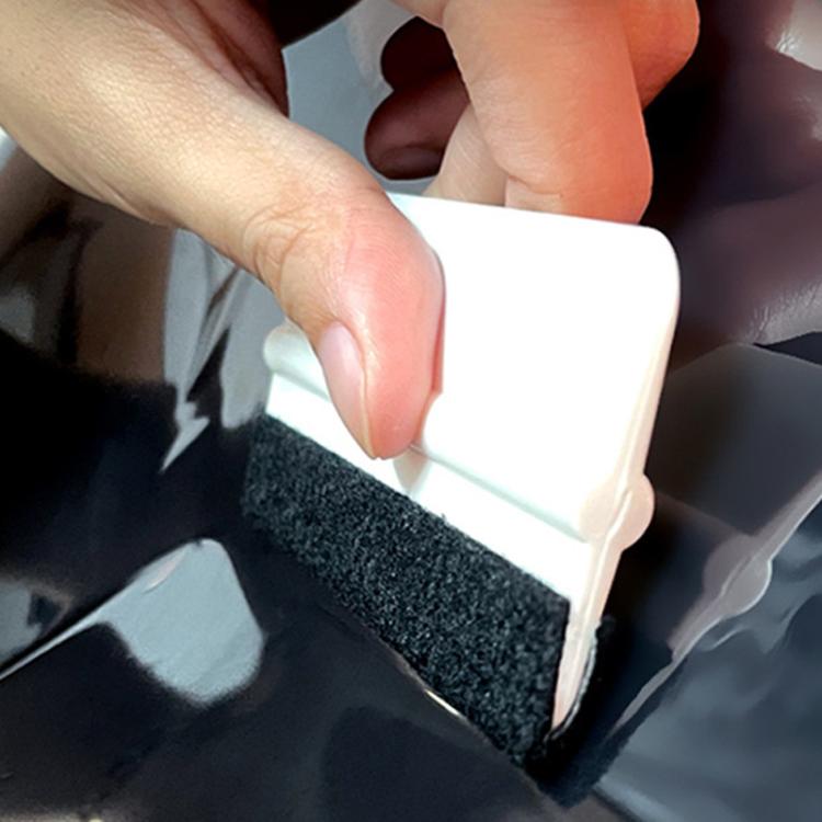 Mini-raclette anti-rayures pour film automobile, 5 pièces avec feutre
