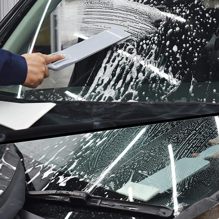 Car Film Tools Long Plastic Film Scraper Front Rear Extended Scraper, Straight, Large Scraper, 2pcs /Set