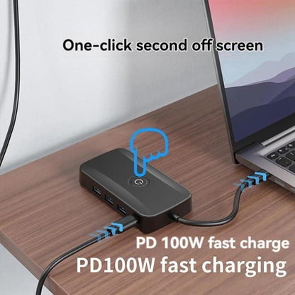 5-In-1 Wireless Casting Dock PD100W Fast Charger USB-C Docking Station, 5-In-1