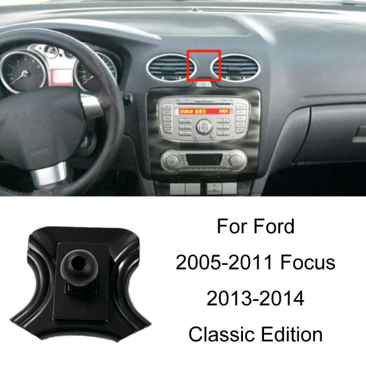 For Ford Left Driving Car Special Mobile Phone Navigation Bracket Base, 05-11 Focus, 07-13 Mondeo Zhisheng, 09-14 Festiva, 12-16 Focus, 13-18 Mondeo, 13-21 Kuga, 13-21 Mondeo, 14-19 Escort, 15-17 Karry K50, 15-19 Taurus, 15-20 Edge/Edge ST, 15-21 Musta...