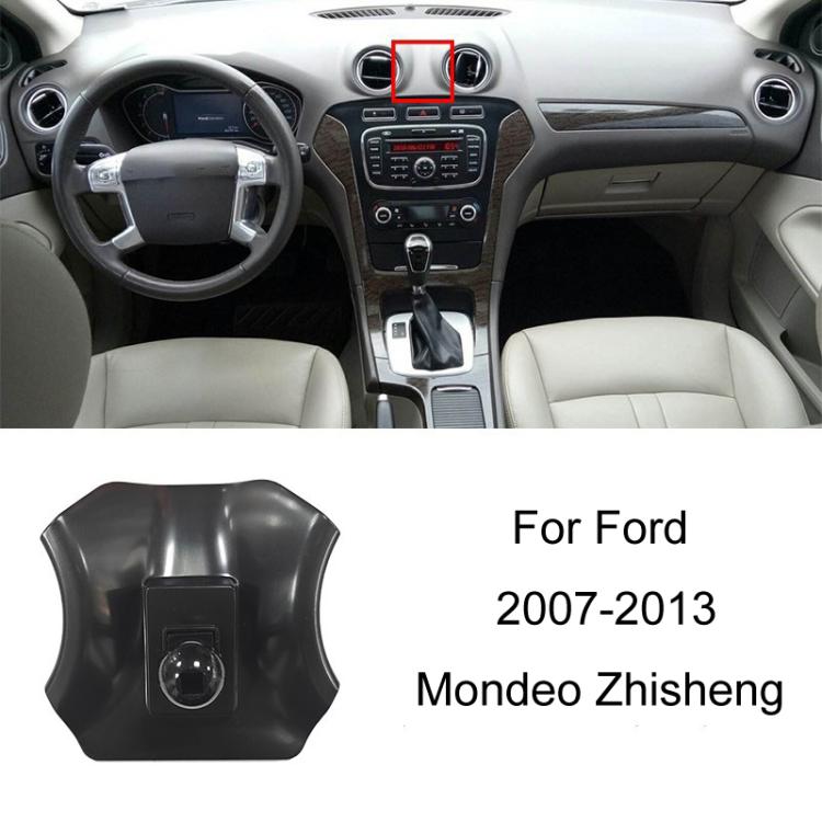 For Ford Left Driving Car Special Mobile Phone Navigation Bracket Base, 05-11 Focus, 07-13 Mondeo Zhisheng, 09-14 Festiva, 12-16 Focus, 13-18 Mondeo, 13-21 Kuga, 13-21 Mondeo, 14-19 Escort, 15-17 Karry K50, 15-19 Taurus, 15-20 Edge/Edge ST, 15-21 Musta...