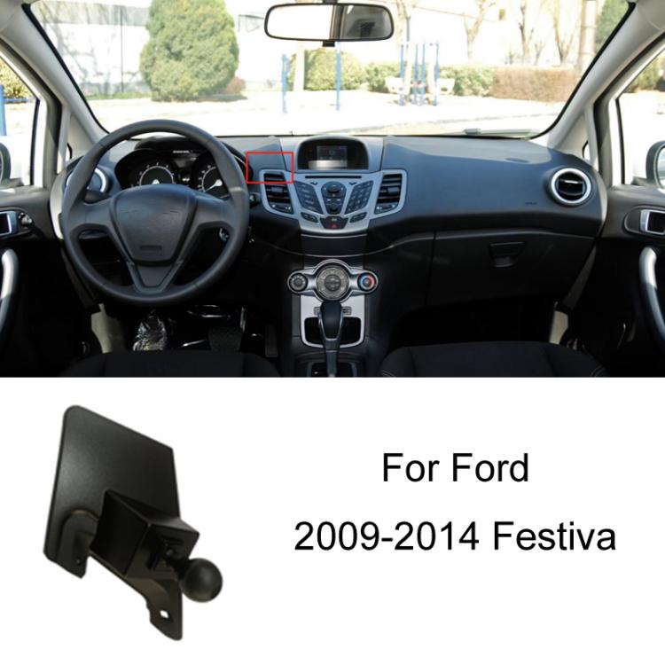 For Ford Left Driving Car Special Mobile Phone Navigation Bracket Base, 05-11 Focus, 07-13 Mondeo Zhisheng, 09-14 Festiva, 12-16 Focus, 13-18 Mondeo, 13-21 Kuga, 13-21 Mondeo, 14-19 Escort, 15-17 Karry K50, 15-19 Taurus, 15-20 Edge/Edge ST, 15-21 Musta...