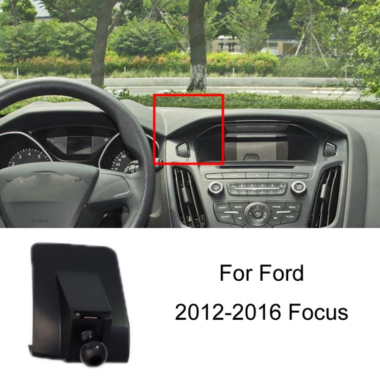 For Ford Left Driving Car Special Mobile Phone Navigation Bracket Base, 05-11 Focus, 07-13 Mondeo Zhisheng, 09-14 Festiva, 12-16 Focus, 13-18 Mondeo, 13-21 Kuga, 13-21 Mondeo, 14-19 Escort, 15-17 Karry K50, 15-19 Taurus, 15-20 Edge/Edge ST, 15-21 Musta...