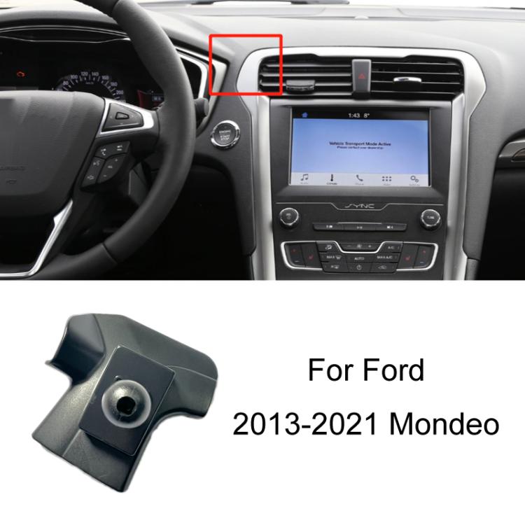 For Ford Left Driving Car Special Mobile Phone Navigation Bracket Base, 05-11 Focus, 07-13 Mondeo Zhisheng, 09-14 Festiva, 12-16 Focus, 13-18 Mondeo, 13-21 Kuga, 13-21 Mondeo, 14-19 Escort, 15-17 Karry K50, 15-19 Taurus, 15-20 Edge/Edge ST, 15-21 Musta...