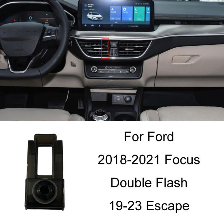 For Ford Left Driving Car Special Mobile Phone Navigation Bracket Base, 05-11 Focus, 07-13 Mondeo Zhisheng, 09-14 Festiva, 12-16 Focus, 13-18 Mondeo, 13-21 Kuga, 13-21 Mondeo, 14-19 Escort, 15-17 Karry K50, 15-19 Taurus, 15-20 Edge/Edge ST, 15-21 Musta...