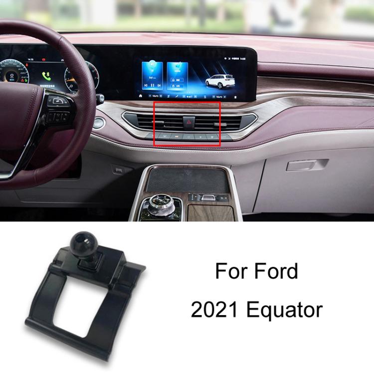 For Ford Left Driving Car Special Mobile Phone Navigation Bracket Base, 05-11 Focus, 07-13 Mondeo Zhisheng, 09-14 Festiva, 12-16 Focus, 13-18 Mondeo, 13-21 Kuga, 13-21 Mondeo, 14-19 Escort, 15-17 Karry K50, 15-19 Taurus, 15-20 Edge/Edge ST, 15-21 Musta...