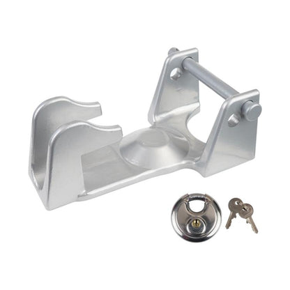 Coupler Gooseneck Hitch Trailer Lock For Heavy Trailer Transporter RV, Black Without Lock, Red Without Lock, Silver Without Lock, Black + Key Lock, Red + Key Lock, Silver + Key Lock, Black + Combination Lock, Red + Combination Lock                     ...
