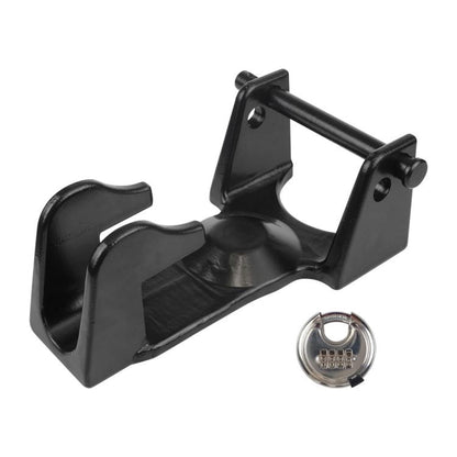 Coupler Gooseneck Hitch Trailer Lock For Heavy Trailer Transporter RV, Black Without Lock, Red Without Lock, Silver Without Lock, Black + Key Lock, Red + Key Lock, Silver + Key Lock, Black + Combination Lock, Red + Combination Lock                     ...