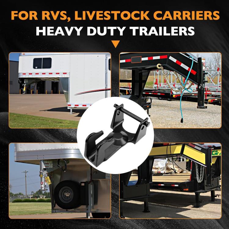 Coupler Gooseneck Hitch Trailer Lock For Heavy Trailer Transporter RV, Black Without Lock, Red Without Lock, Silver Without Lock, Black + Key Lock, Red + Key Lock, Silver + Key Lock, Black + Combination Lock, Red + Combination Lock                     ...