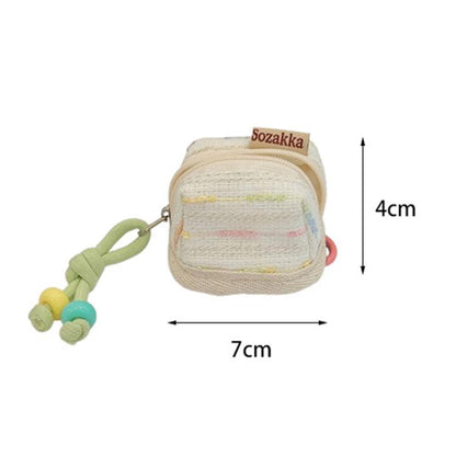 Sozakka Wireless Bluetooth Earphone Protective Case Cute Portable Storage Soft Cloth Case