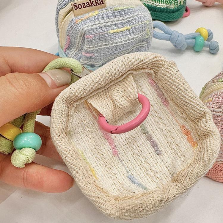 Sozakka Wireless Bluetooth Earphone Protective Case Cute Portable Storage Soft Cloth Case