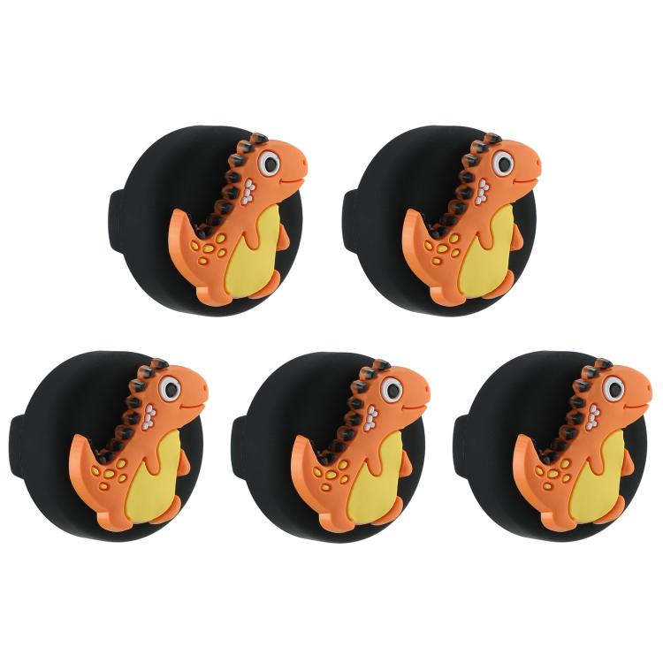 5pcs /Pack For Airtag Children Shoelace Fixed Locator Silicone Protective Cover, Little Dinosaur, Cat Claws, Rockets, Astronauts, Daisy