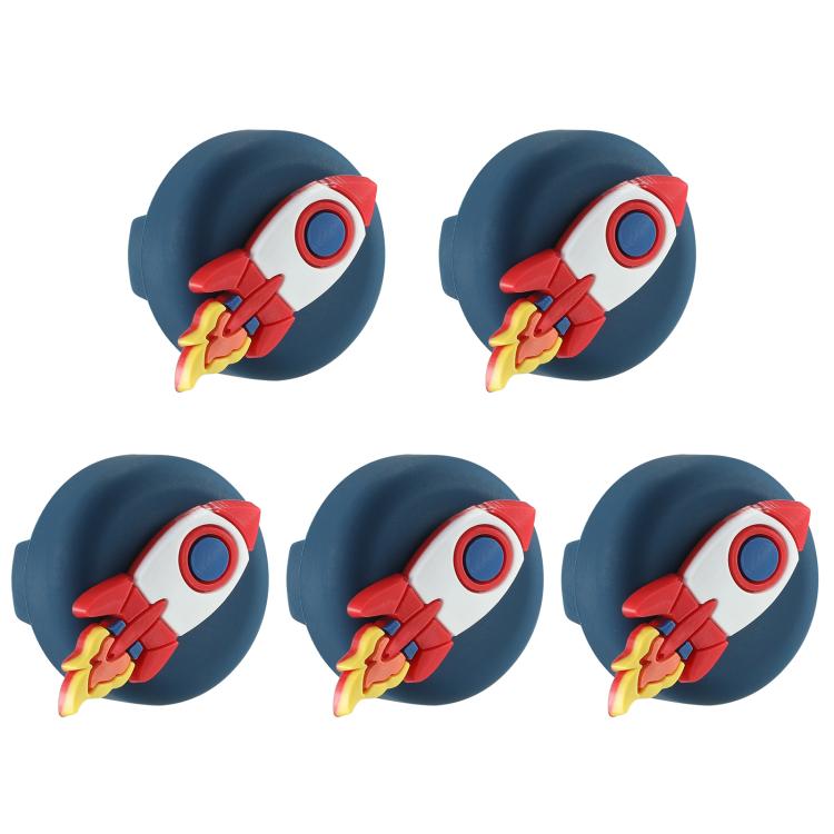 5pcs /Pack For Airtag Children Shoelace Fixed Locator Silicone Protective Cover, Little Dinosaur, Cat Claws, Rockets, Astronauts, Daisy